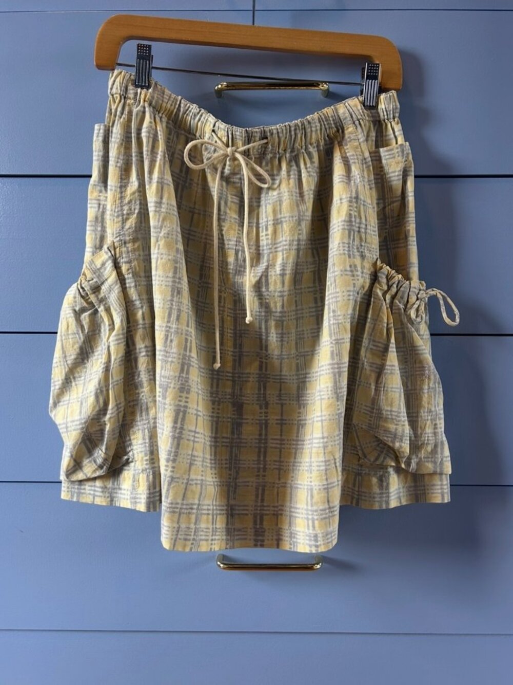 Cute Cotton plaid Skirt - Story mfg